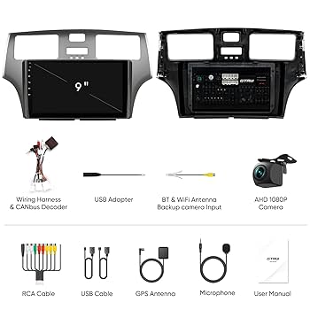 テレビ RX200 Amazon.com: GTRUI 9 Inch QLED Touch Screen Android Car