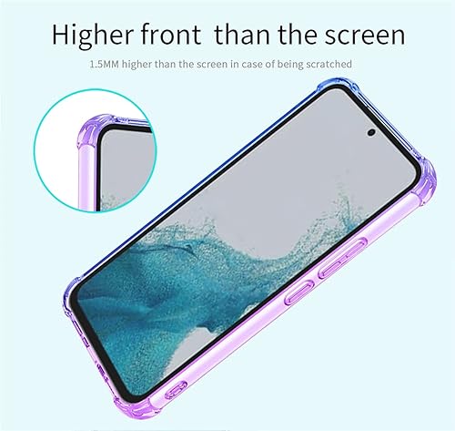 Miniatura 5 de Funda para Galaxy A54 5G, Samsung A54 5G, funda transparente degradada, delgada, antiarañazos, TPU a prueba de golpes, funda protectora para Samsung