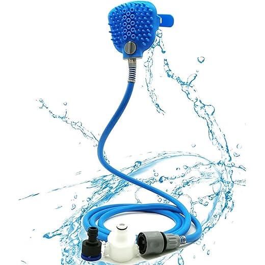 Pet Bathing Tool 2 in 1 Sprayer + Scrubber