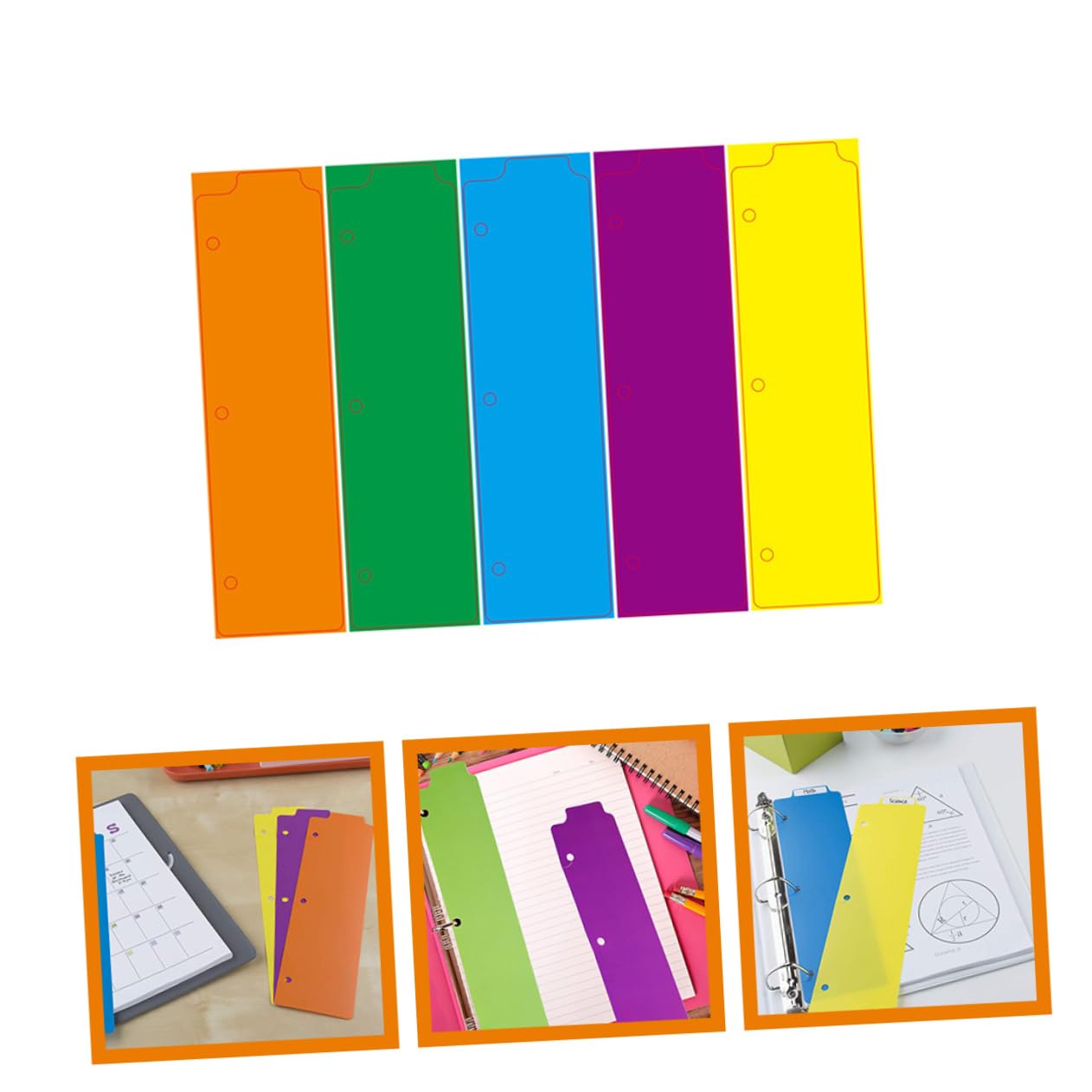 60pezzi Divisori Per Raccoglitori Separatori Per Notebook e Organizzazione Documenti