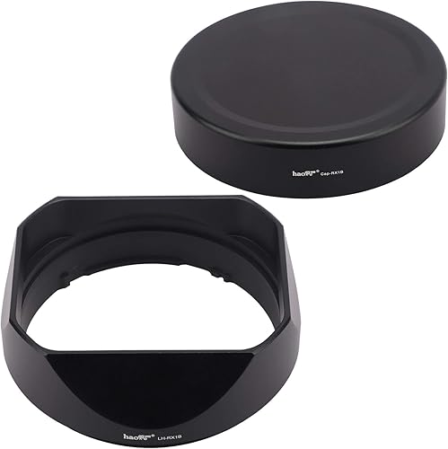 Haoge LH-RX1B - Parasol cuadrado de metal tipo bayoneta para Sony RX1 RX1R RX1RII rx1m2 y FE 35MM F2.8 55MMF1.8 E Mount Lens