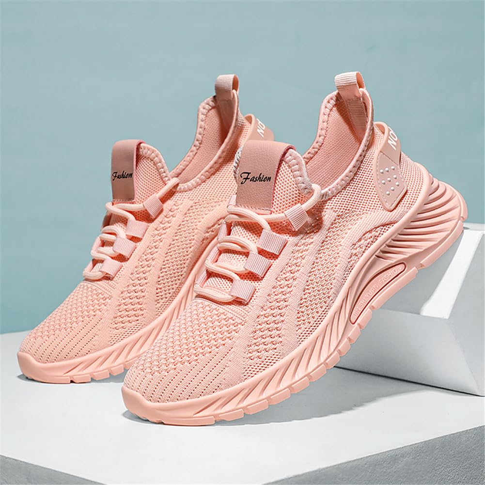 Chaussures de Sport Femme Beige Légeres Mesh Lacets/Slip-on Respirantes Fitness Randonnée (36-41 EU)