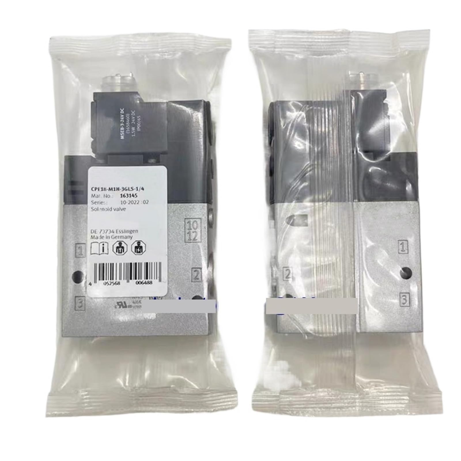 CXDFRSER 1pcs Solenoid Valve CPE18-M1H-3GL-1/4 163141 CPE18-M1H-3GLS-1/4 163145 CPE18-M1H-3GLS-QS-10 163161(163141)