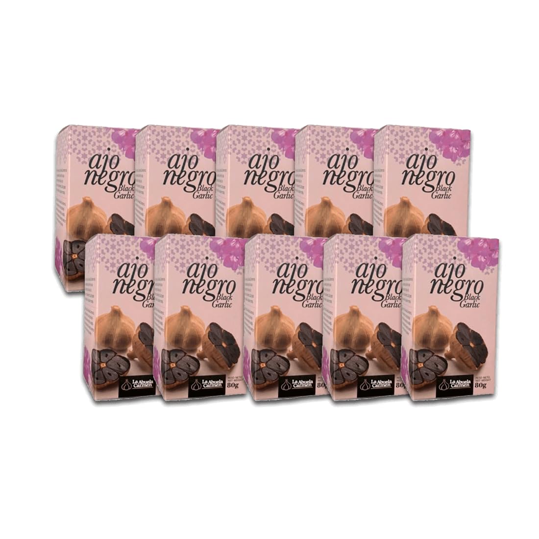 La Abuela Carmen - Ajo Negro 2 cabezas- Pack 10 uds | 80 (x 10 unidades)