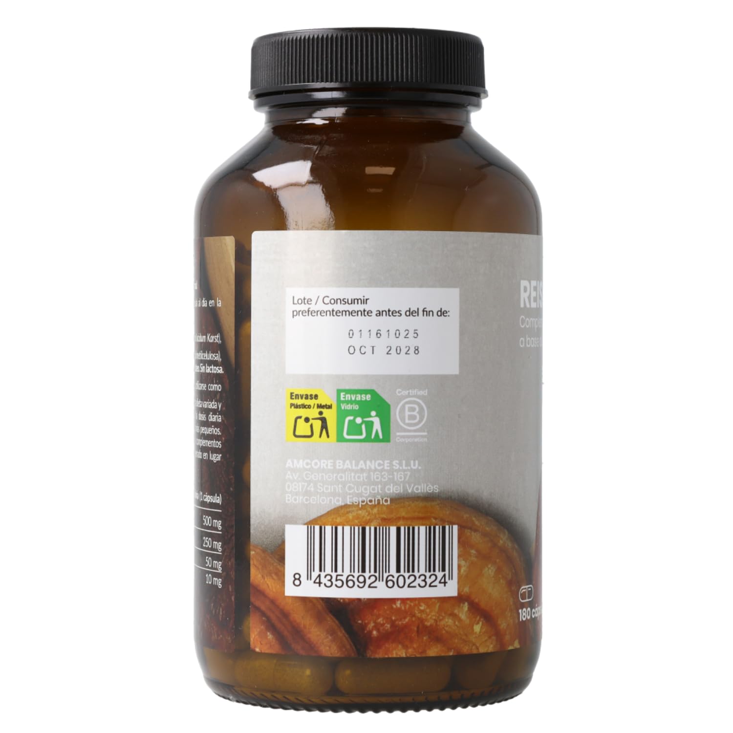 Reishi | 180 cápsulas | Naturitas Essentials | Extracto concentrado | Hongo adaptógeno inmunomodulador | Hongos y Setas