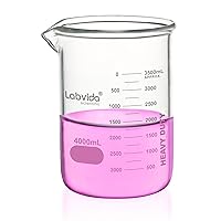 Vista 9 de Griffin - Juego de vasos de cristal grueso mejorados, 2 vasos de 33.8 fl oz con doble escala, 3.3 boro, LVA014