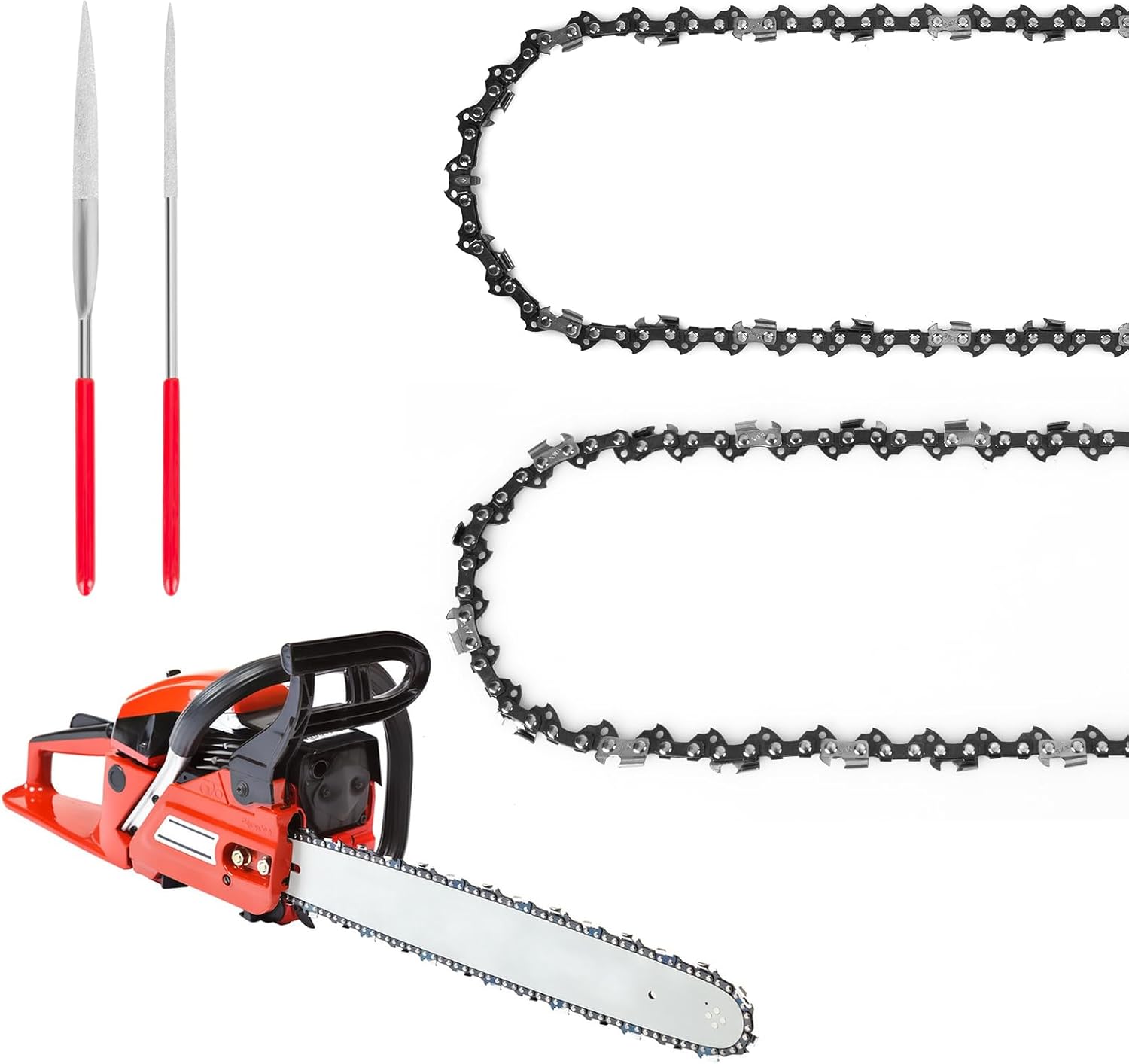 2 Pack 16 Inch Chainsaw Chain for 16 Inch (40cm) Bar 59 Drive Links, 3/8"Lp Pitch,LowKickback
