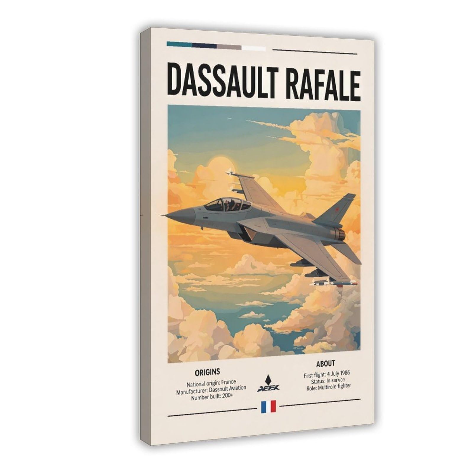 Bareronor Fighter Jet Canvas Poster for Dorm Room Decor Gift