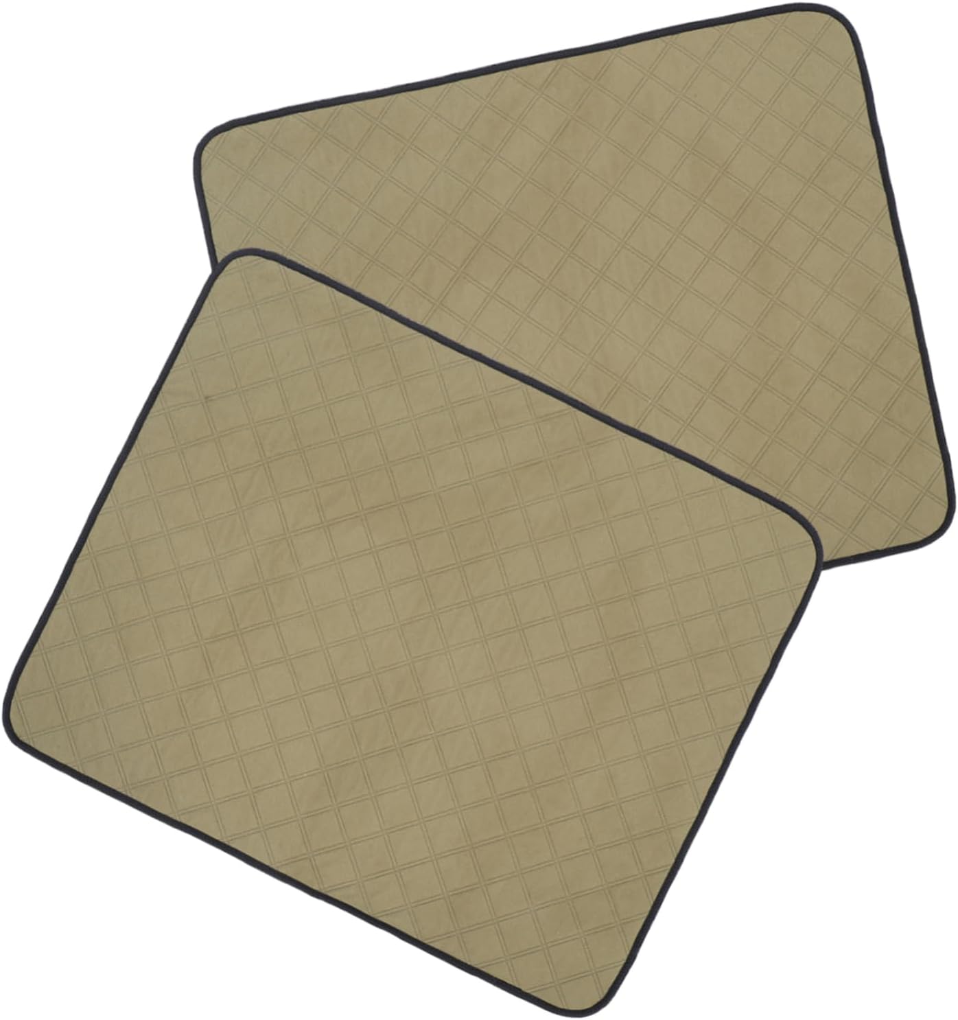 2Pcs Washable Reusable Puppy Pads Dog Training Mats for Playpen Crate and Sofa Machine Washable Pet Pee Pads for Dogs and Cats