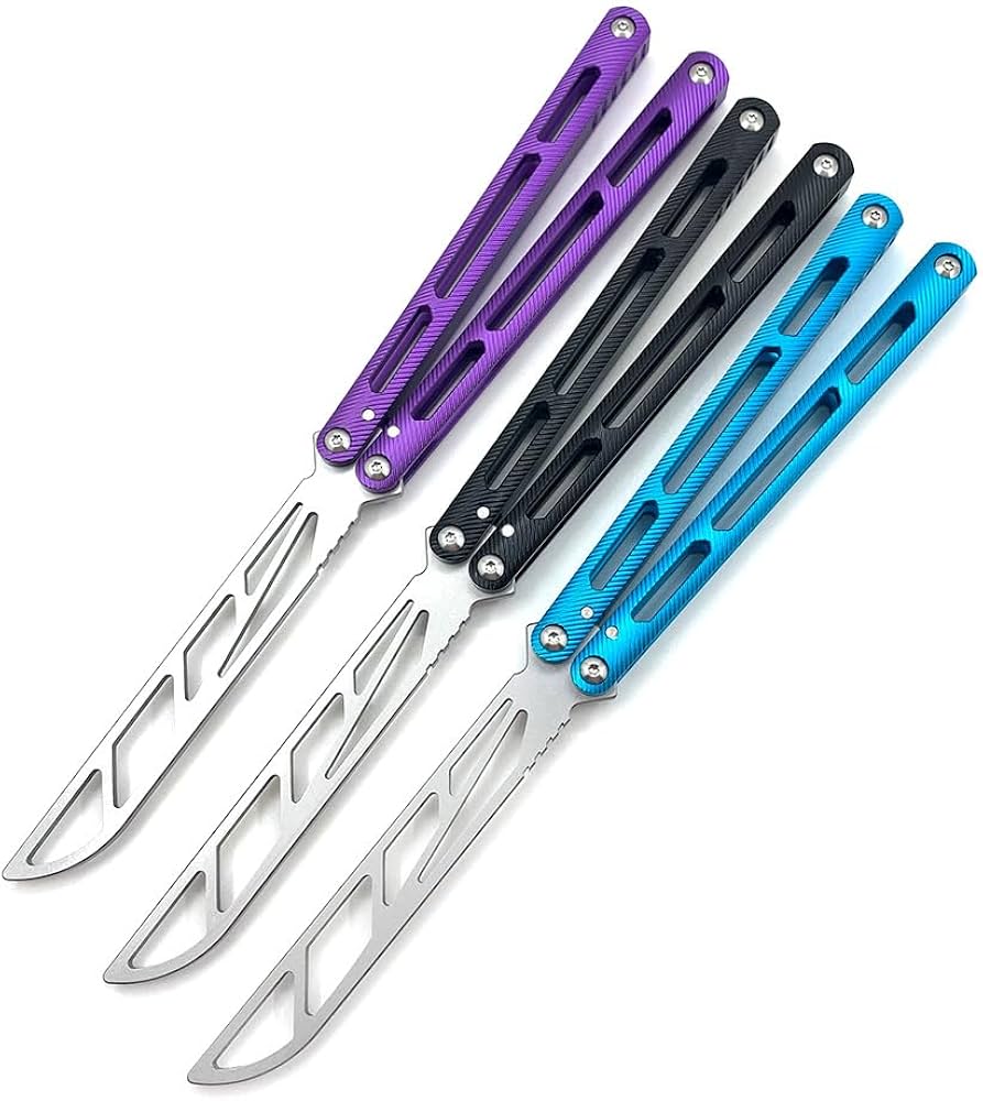 Amazon.co.jp: バタフライナイフ 練習用 トレーニング用 刃なし