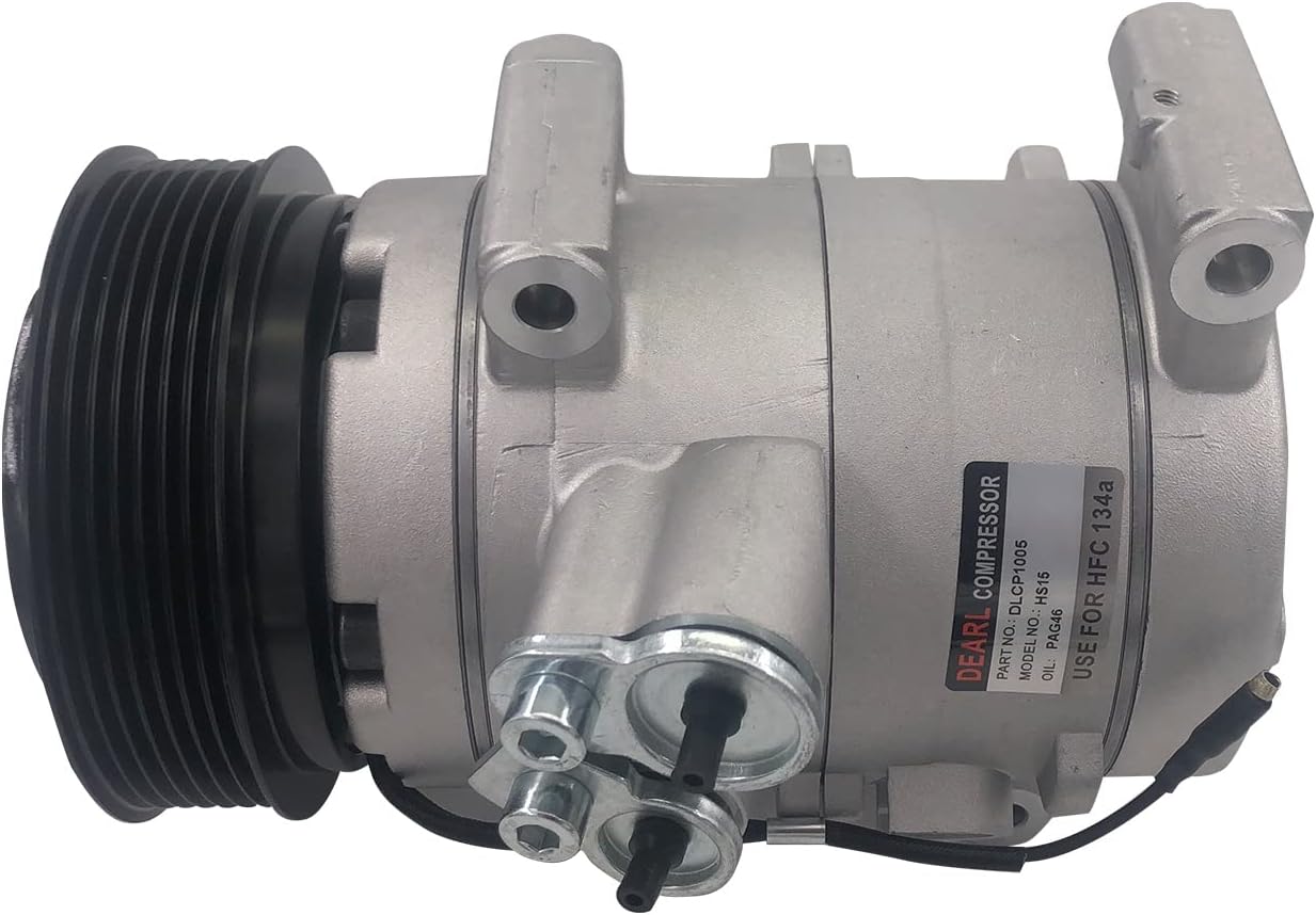 Dearl A/C AC air Condition Compressor with Clutch L4 2.7L V6 4.0L Compatible with Toyota 05-15 Tacoma 05 06 07 08 09 10 11 12 13 14 15 (2005 2006 2007 2008 2009 2010 2011 2012 2013 2014 2015)