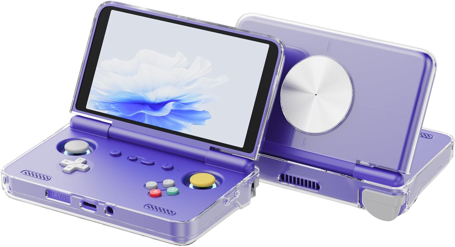 for Retroid Pocket Flip 2 Retro Game Console Protective Case,Clear TPU Cover Compatible with Retroid Pocket Flip 2,Shockproof Drop-Proof Game Console Case Cover (Clear)