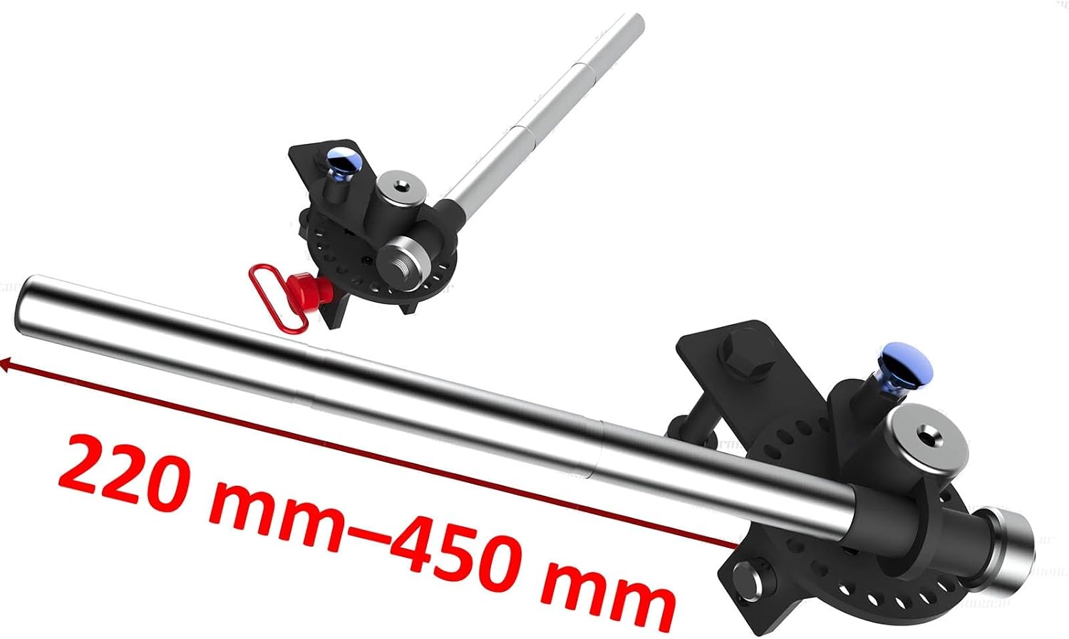 Power Cage Squat Rack Attachments Accessories for Home Gym Strength Training Exercise Equipment, Adjustable Lever Arms for 3" x 3" Power Racks with 1" Holes(45cm)