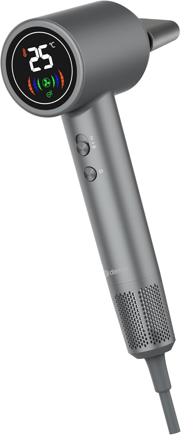 Denver Haartrockner HDD-1400DGR Dark Grey image 3