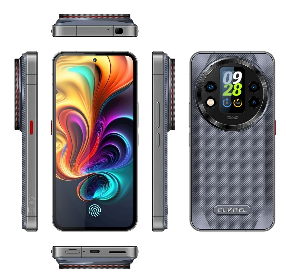 OUKITEL WP200 Pro 5G Movil Resistente Android 15-2025, 72GB+1TB/TF 4TB Móvil Irrompible, 8800mAh/45W Teléfono Movil, 6.7'' FHD+ Móvil Rugerizado, 108MP+32MP