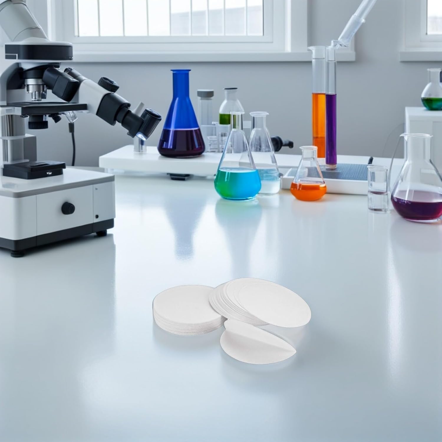 Fast Qualitative Filter Paper 300pcs Round Discs for Lab Testing