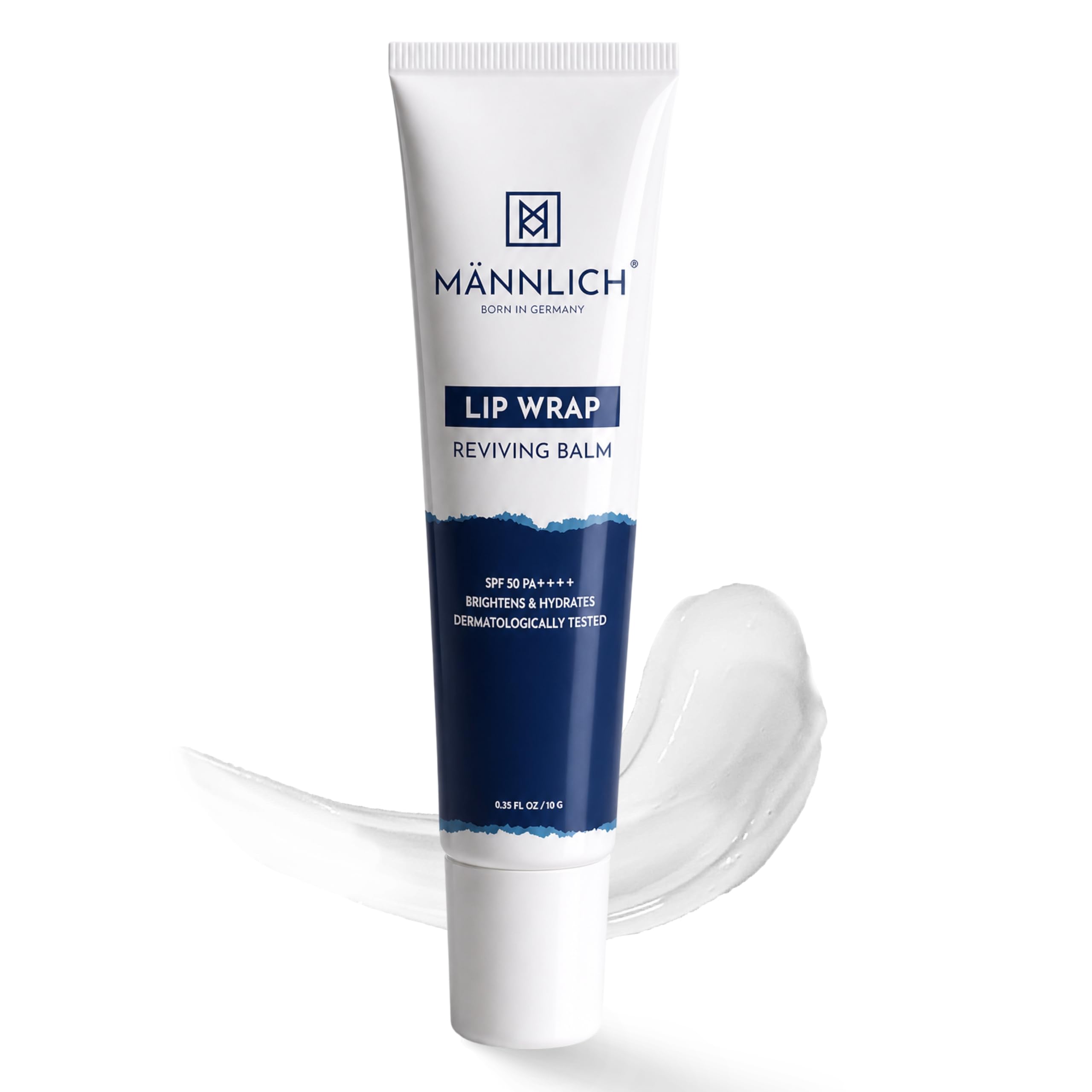 Mannlich Lip Balm for Men (10g) Lip Care with SPF 50 PA++++ Protection - Lip Lightening for Dark, Dry & Chapped Lips - Moisturizes, Nourishes & Soften...