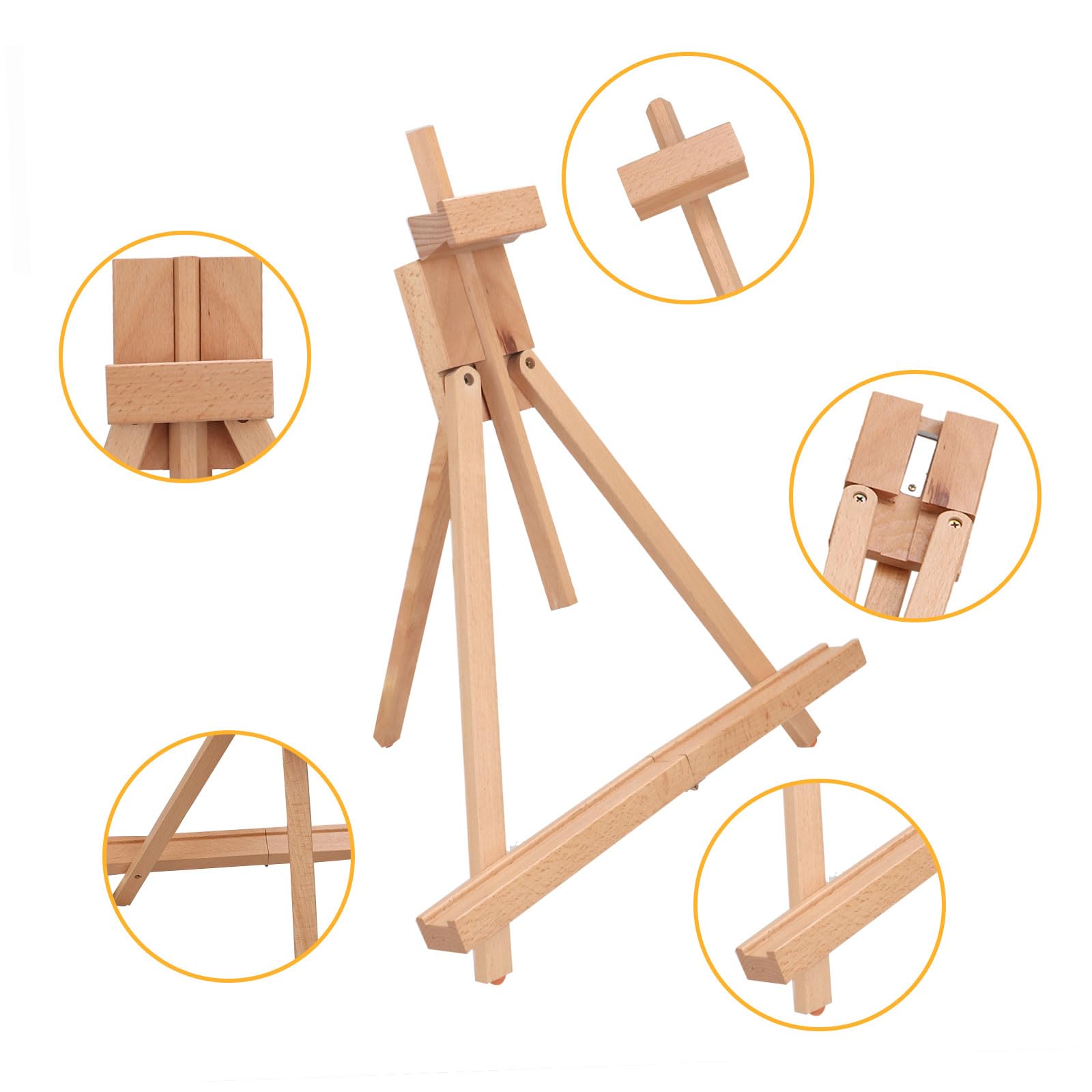 Aselected Chevalets Eois De 45 Cm Réglable Pour Exposer Des œuvres D