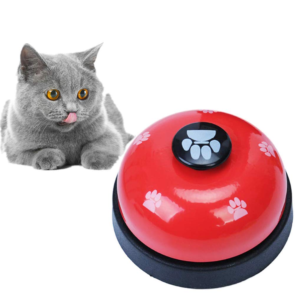 Clochette pour chien et chat Litewoo - Apprendre la propreté à la maison en rouge