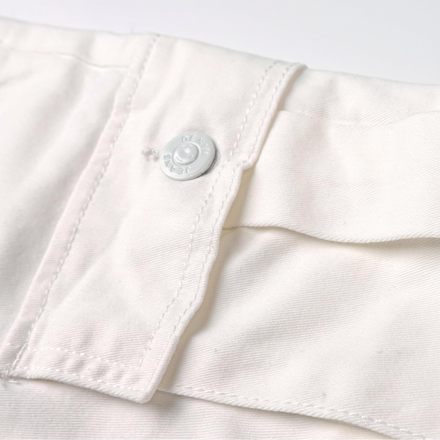 KIDSCOOL SPACE Pantalones de mezclilla de pierna ancha para niñas de 6 bolsillos, cintura acanalada 5-14T con trabillas de anillo en D y jeans cargo de cuerda