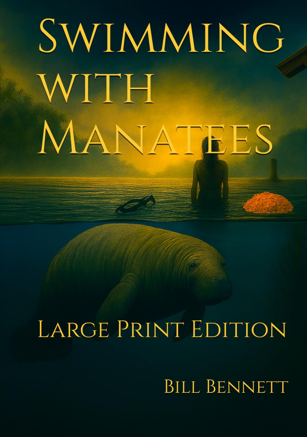 Swimming with Manatees: Large Print Edition (Martinez Mysteries)