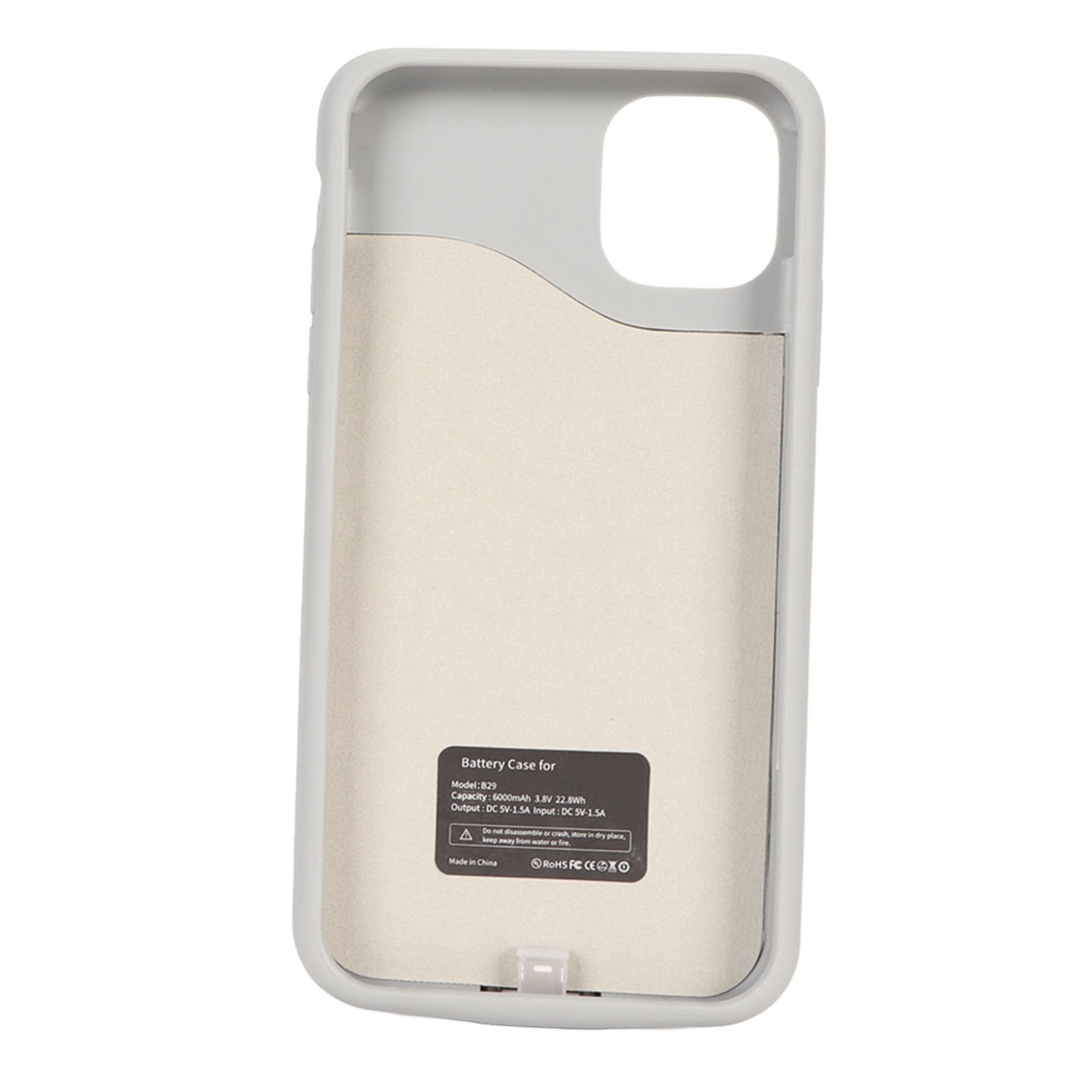 Etui na baterię do iPhone'a 11, ładowalne 6000 mah ultracienkie etui ładujące, wydajne przenośne etui ładujące do iPhone'a 11, etui na baterię do telefonu z ochroną 360 (Niebieski)