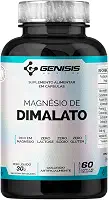 Magnésio Dimalato Original Dimagnésio Malato Genisis 60 Cápsulas