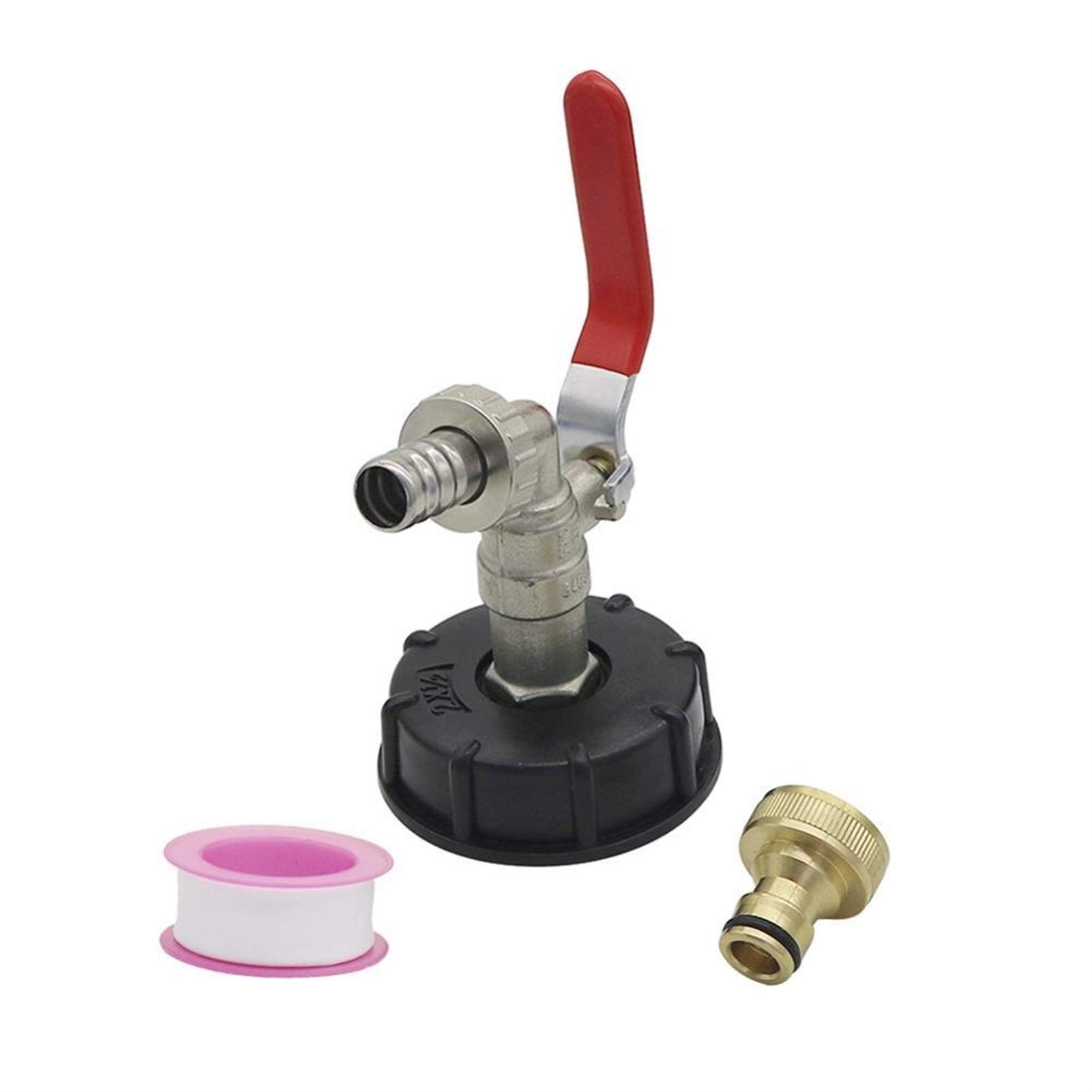 Adaptateur connecteur de tuyau IBC S60X6 vers robinet laiton de jardin 15 mm