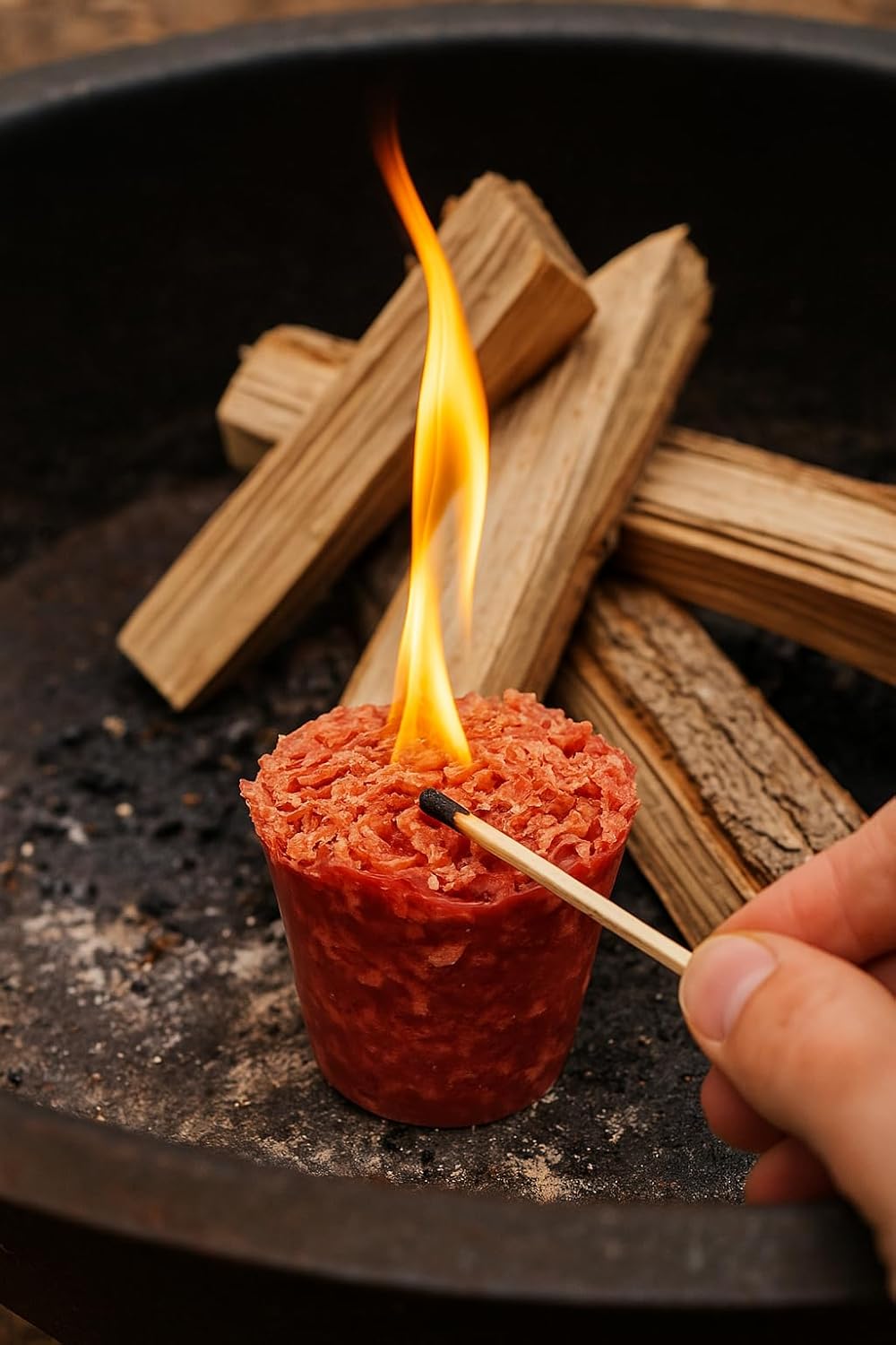 50 Count Bulk Natural Fire Starters Waterproof Eco-Friendly Made from Recycled Materials Handmade in Maine Simply Made and Simply Work