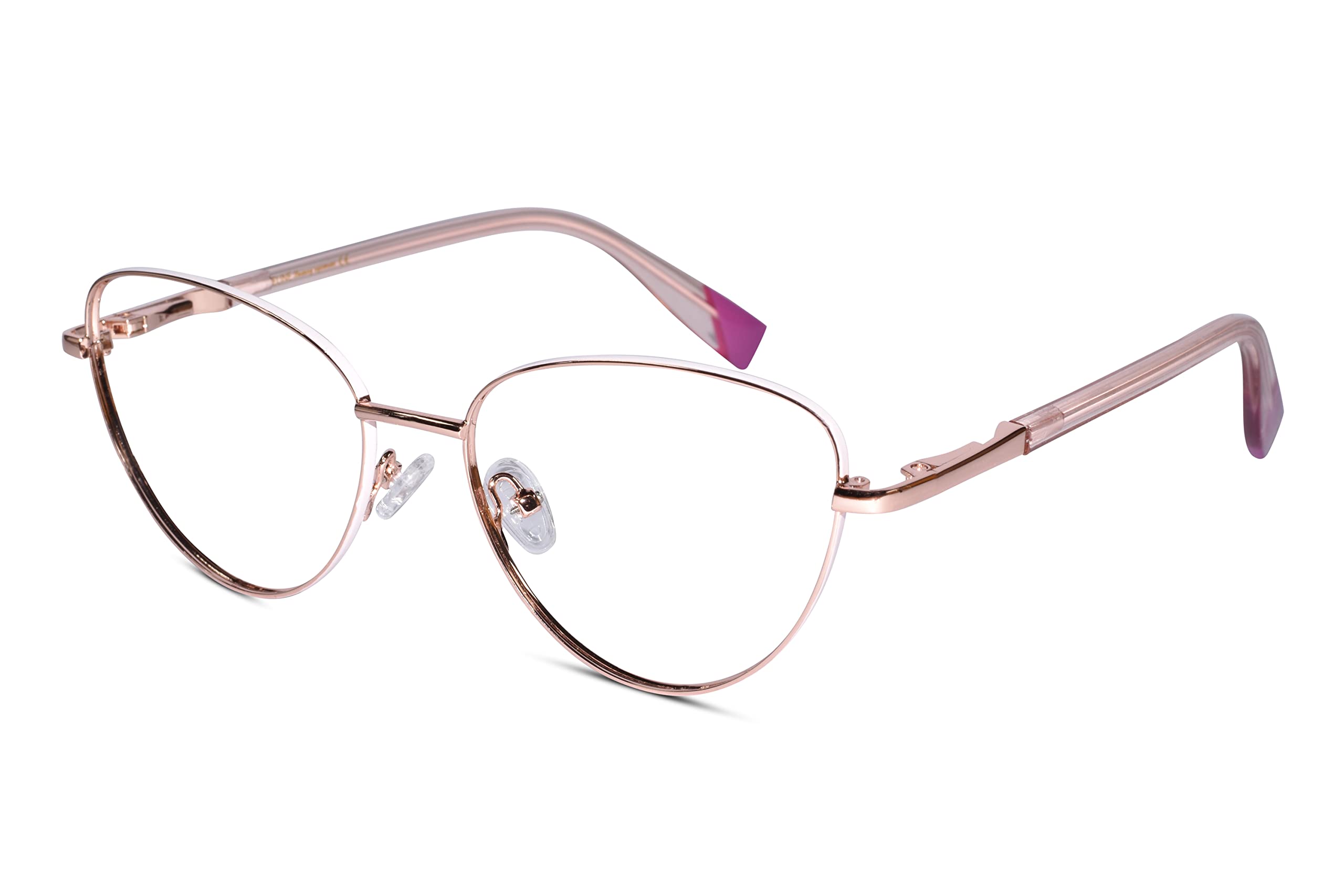ELINE Cat Eye Zero Power Blue Cut Computer Glasses for Women | Antiglare, Light Weight & Blocks Harmful rays | UV Protection | Black-Pink | Medium (B0BSGZCSND) Amazon Price History, Amazon Price Tracker