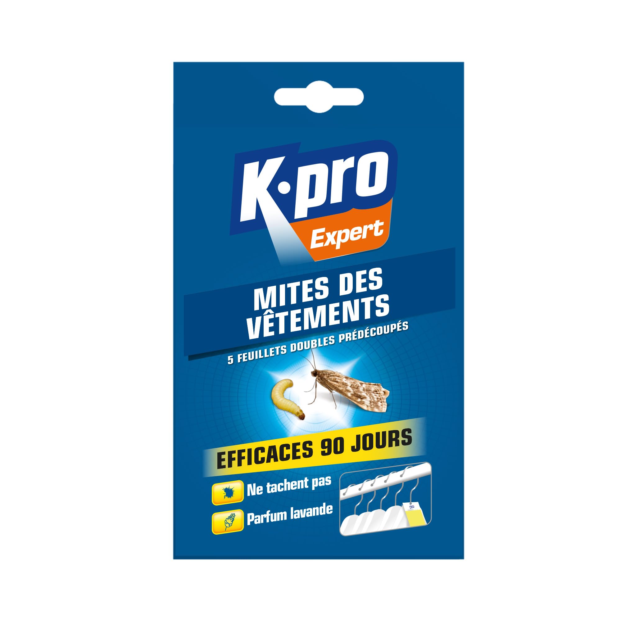 Papier ant-mites KAPO pour protéger la penderie et tiroir de dressing