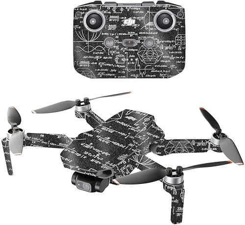 Miniatura 8 de MIGHTY SKINS Brillantina brillante compatible con el dron portátil DJI Mini 2, hojas de maceta verdes, acabado de purpurina protectora, duradero de
