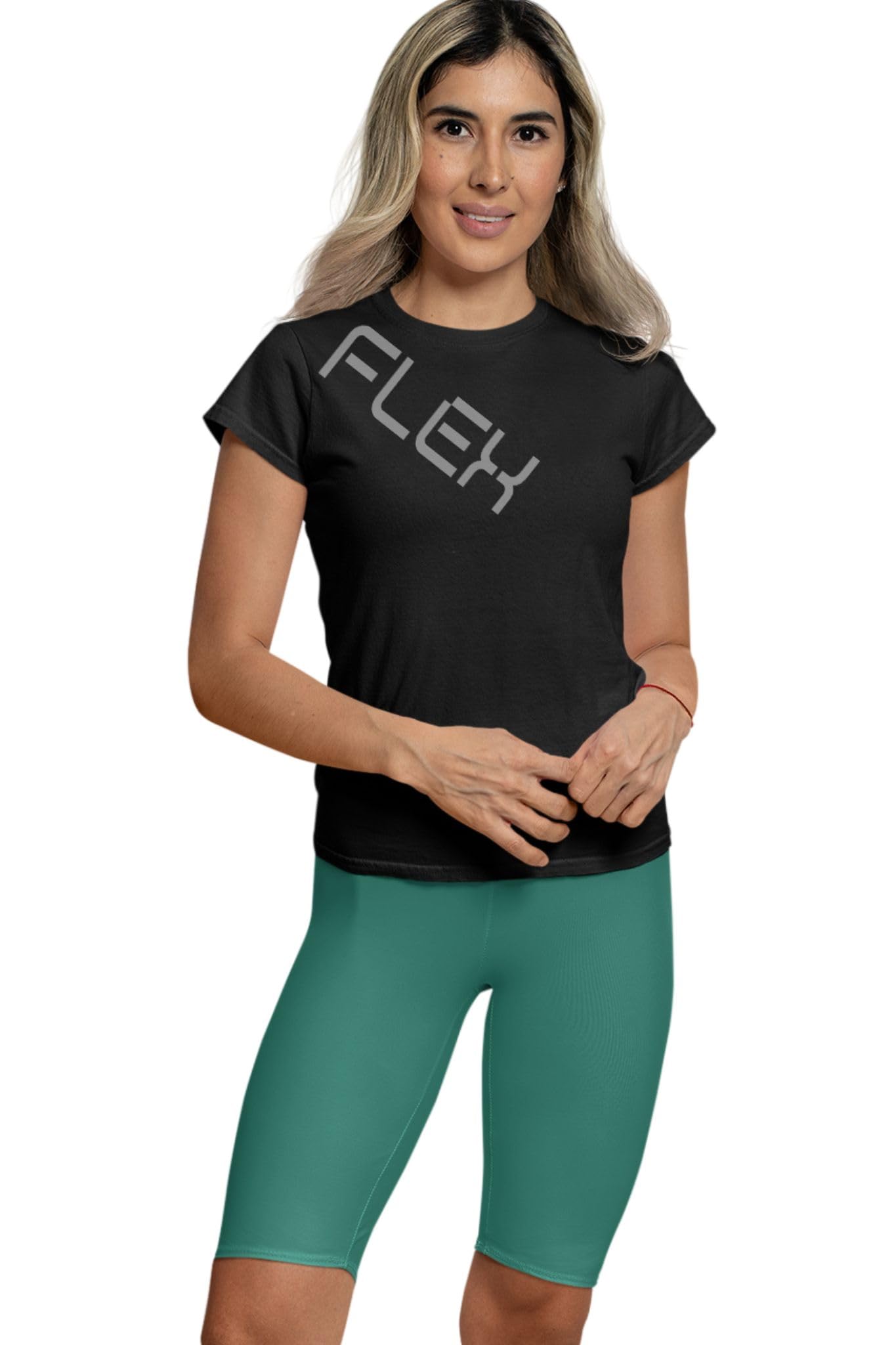 3colors 3Colours RGB Women Round Neck Dry Regular Fit Gym Sports Printed T-Shirt-Flex-picture-32