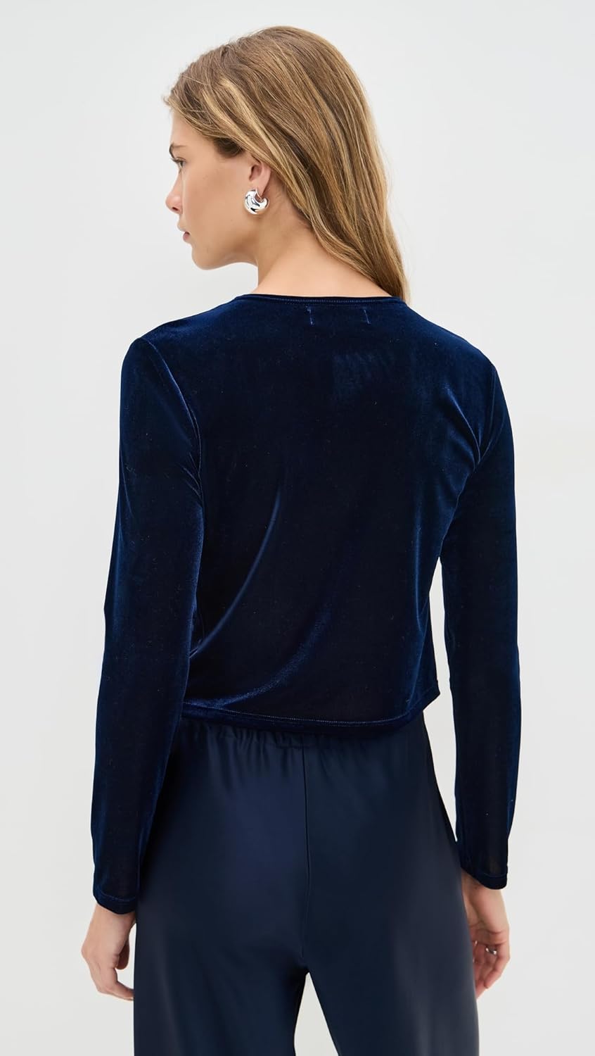 LE BOP Women's Eloise Velvet Cardigan - Image 3