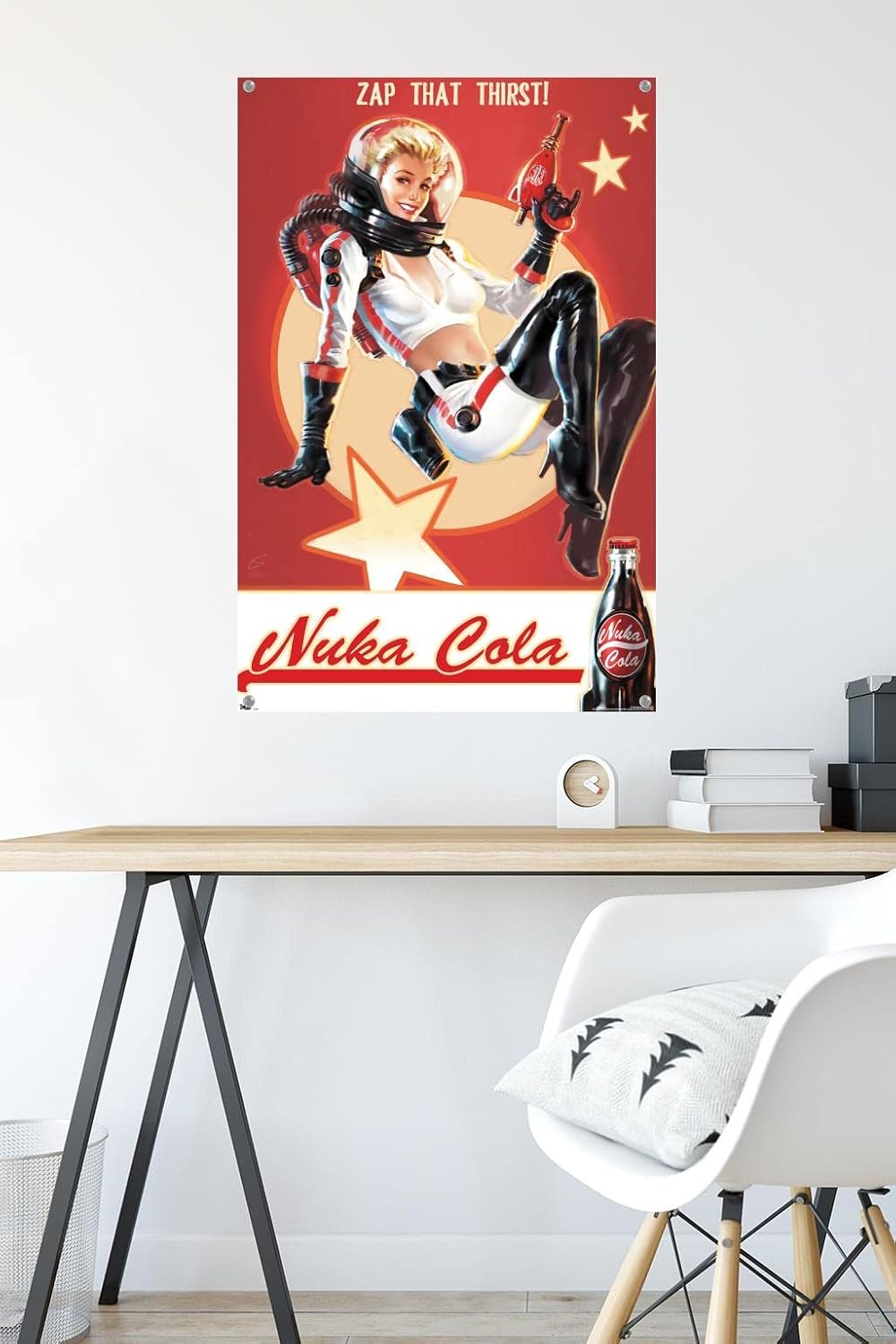 Trends International Fallout 4 - Nuka Cola - Zap That Thirst! Wall Poster with Pushpins