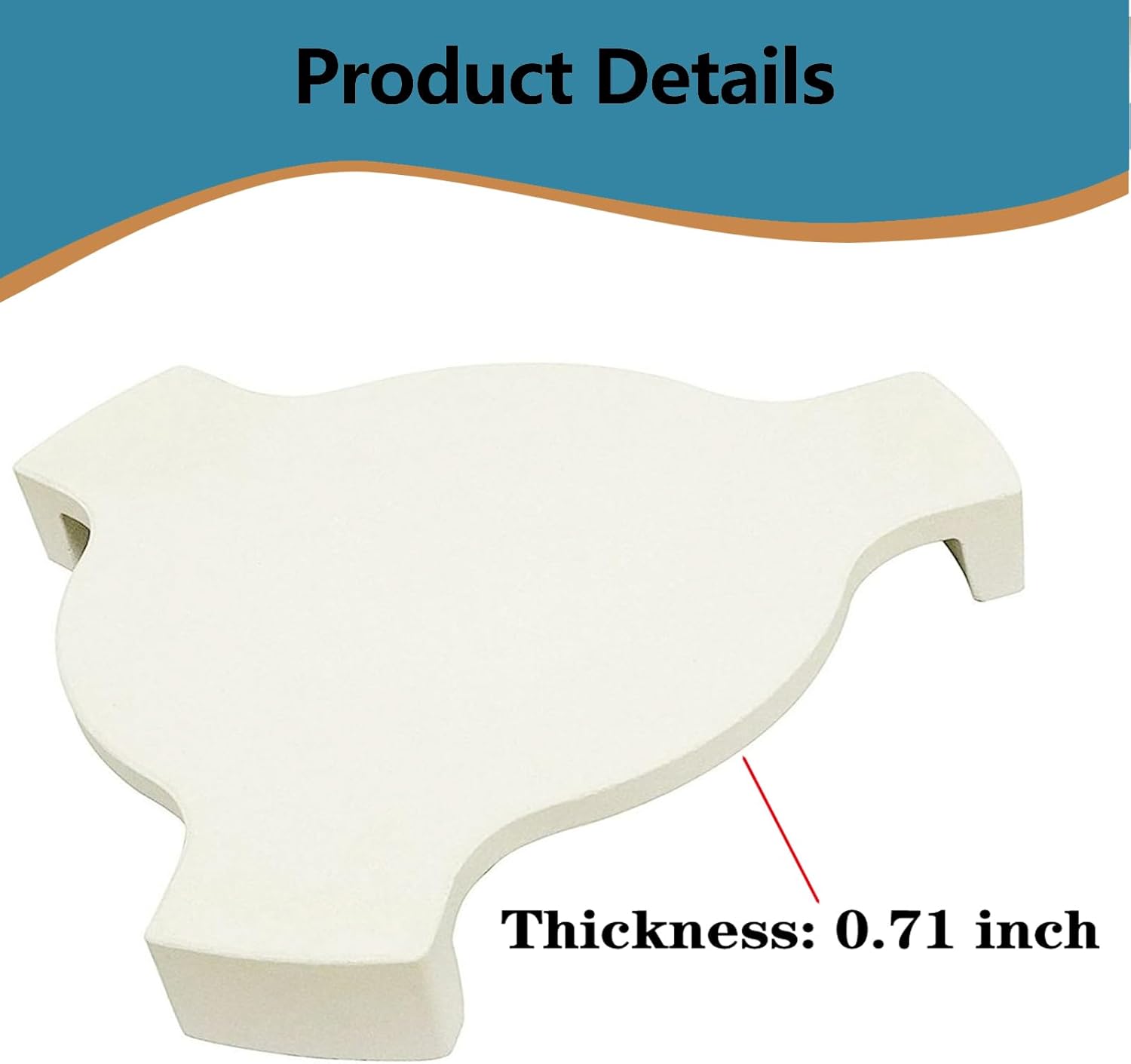 18" Plate Setter, Pizza Stone，Smoking Stone Replacement for 18" Large Big Green Egg Grill, 18" Kamado Grill, Chargriller 18" Akorn Kamado