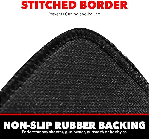 Miniatura 6 de Alfombrilla de limpieza de pistola | 12 x 24 pulgadas | Bandera de Estados Unidos desgastada 2A | Acolchado antideslizante de 0.118 in | Almohadilla