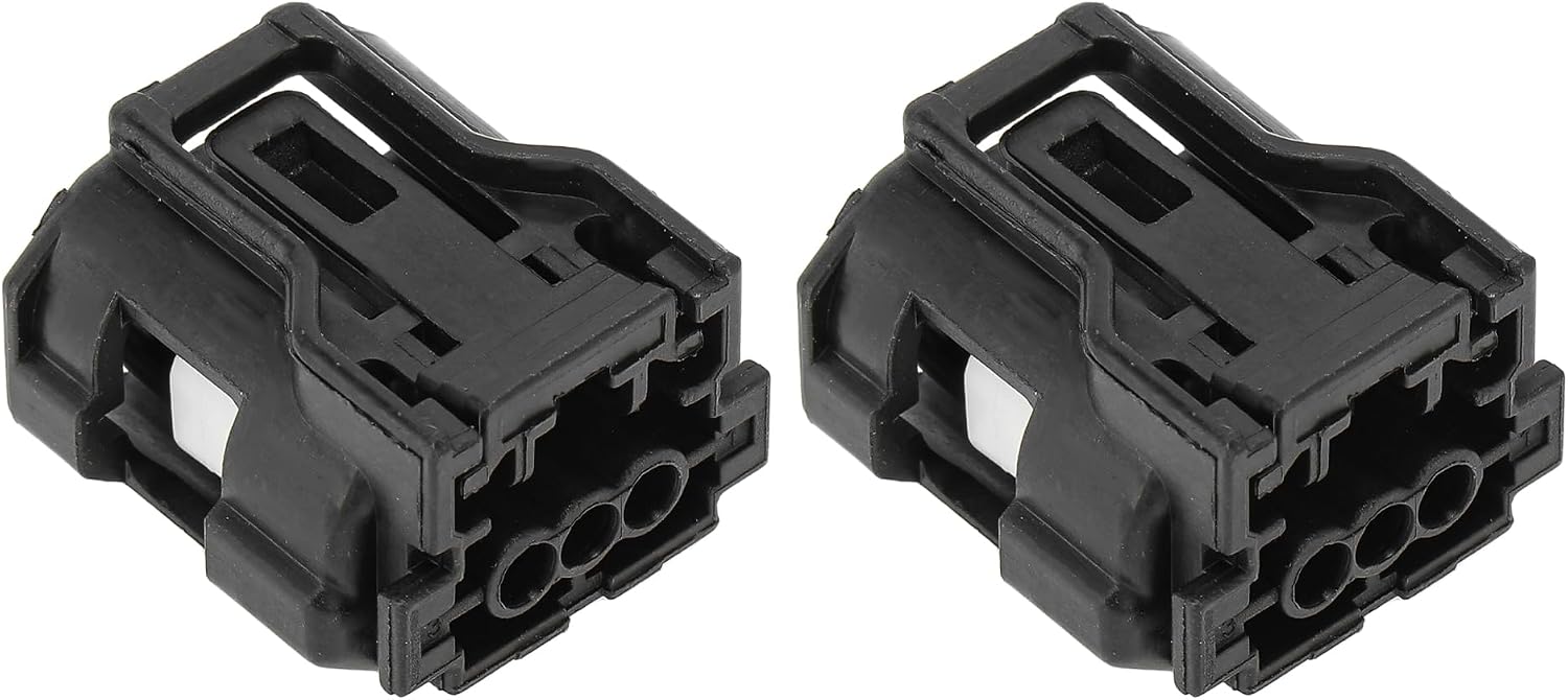 2 Pcs 3 Pins Camshaft Position Sensor Connector Plug for Lexus CT200h 2011-2014 Female Connector Terminal Housing Plug Connector No.9091905060