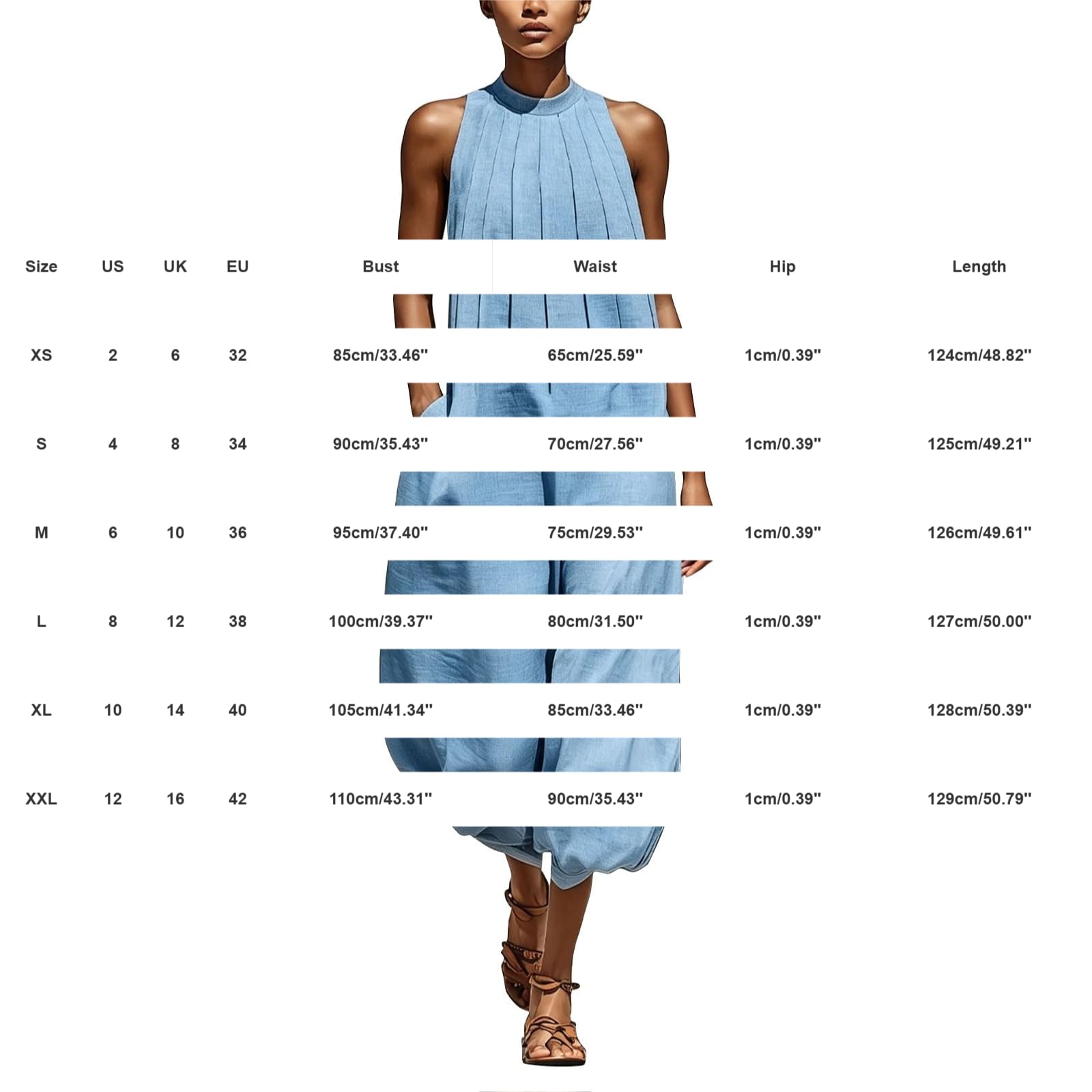 Generisch Jumpsuit Damen Sommer Lang Weites Bein Overall Festlich Elegant