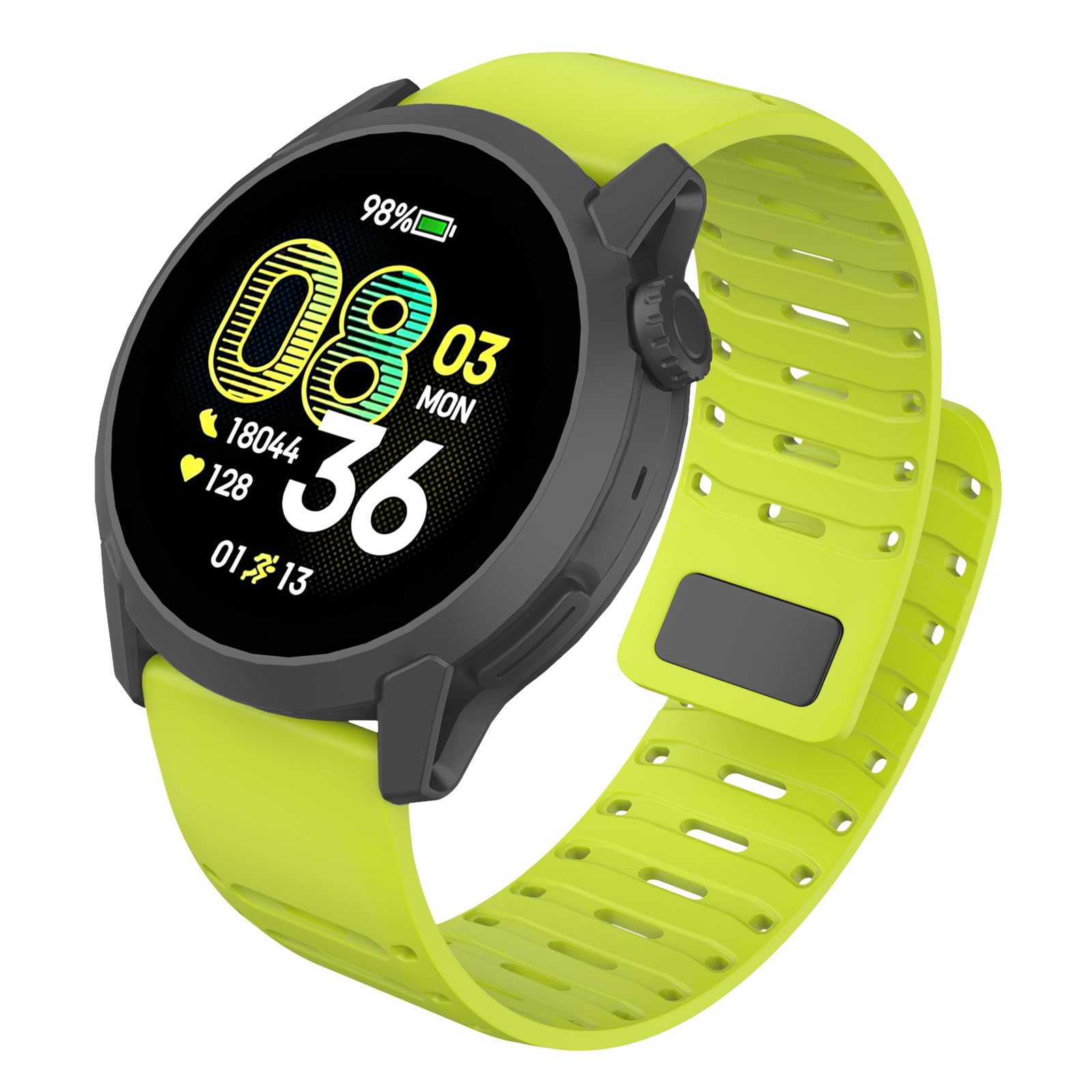 MYSNBKN 22 mm Magnetic Watch Starp for Amazfit Active Max/Coros Pace 4/Pace 3/Apex 46 mm/Apex 2 Pro/Apex Pro, Replacement Strap Soft Silicone for Forerunner 570 47 mm/Forerunner 265/255