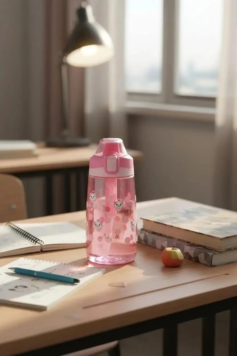 MINISO Marie Lisanslı Silikon Tutacaklı Tritan Şişe 500ml, 2016926010106