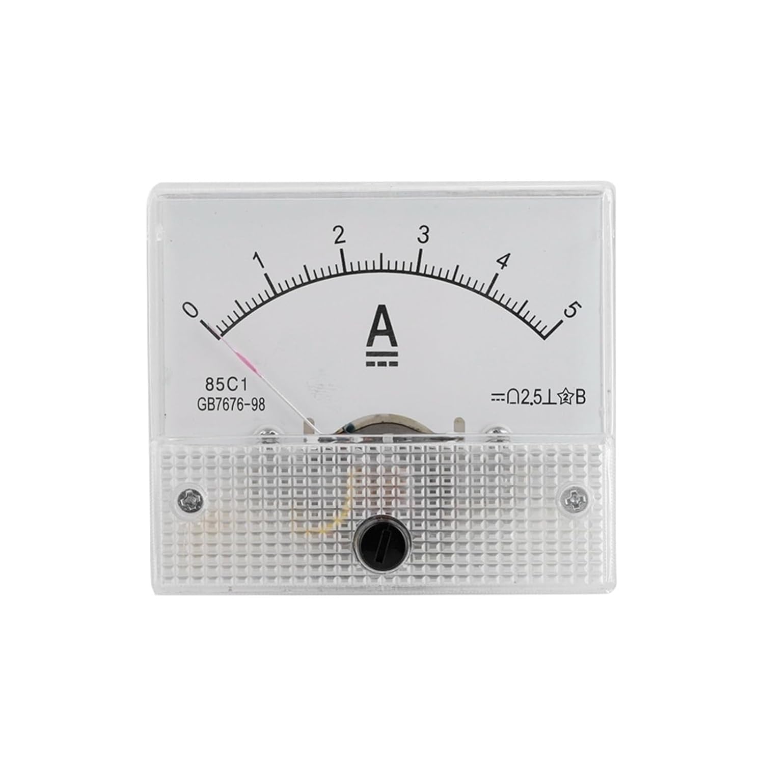 DC 0-5A/10A/30A Analog Current Panel 2.585 C1 Model Ammeter Gauge Meter Analog Current Panel Meter(30A)