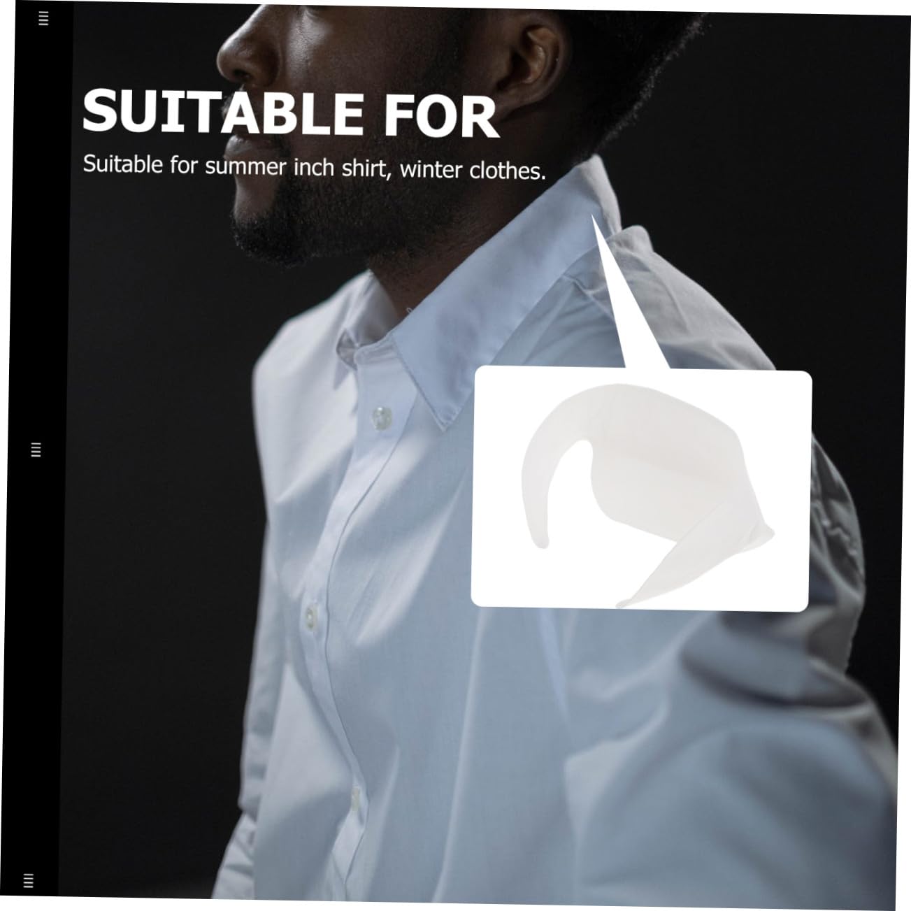 20Pcs Collar Sweat Absorption Stickers Self-Adhesive Sweat Pads for Men and Women Invisible and Comfortable Undergarment Protection for Dress Shirts and Blouses