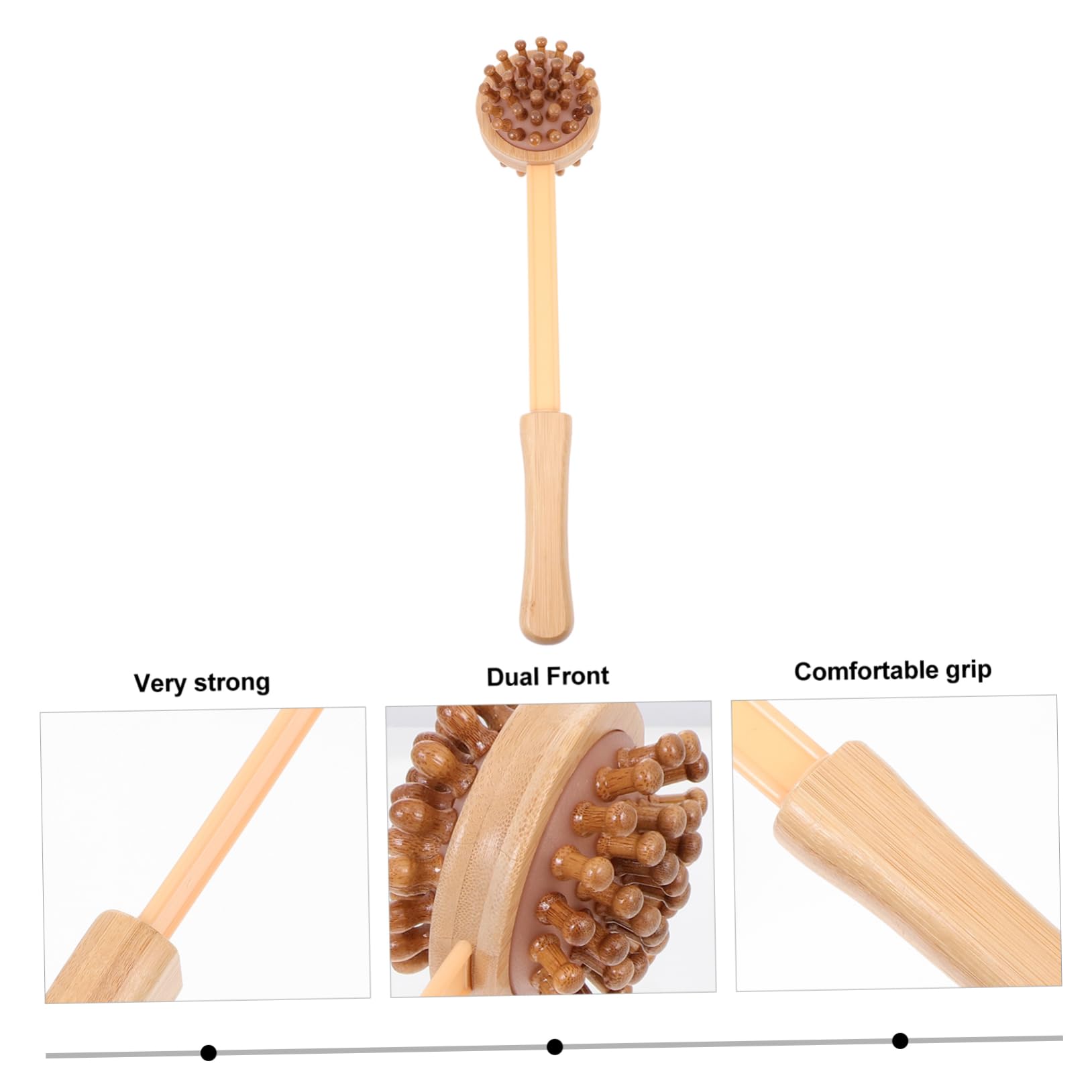 Healeved 2juegos Masajeador De Acupuntura De Madera De Masaje Portátil Para y Relajación Herramienta De Masaje De Bamboo Para Espalda y Cuerpo