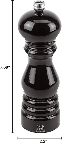 Miniatura 2 de Peugeot Paris PepperMill, madera, lacado negro, 2.2 x 2.2 x 7.1 in