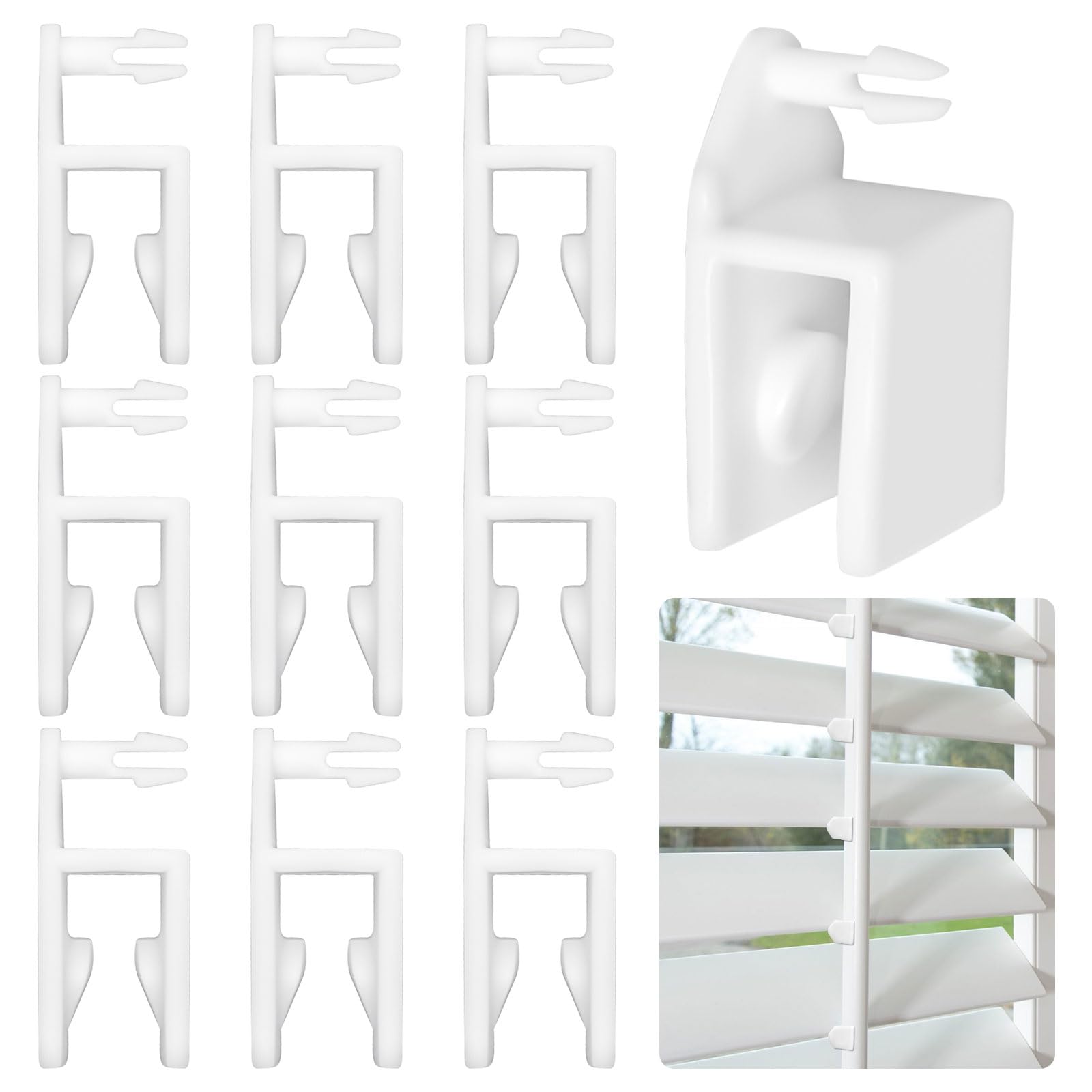 Snapklik.com : Shutter Clips For Vinyl Shutter Repair Parts Connectors ...