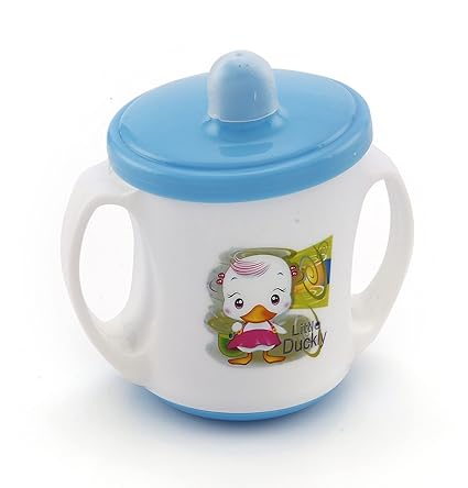 Nabhya Baby Sipper Spill-Proof Kids Sipper Cup Water Bottle (Random Color) (Sweet Baby - 200 Ml)