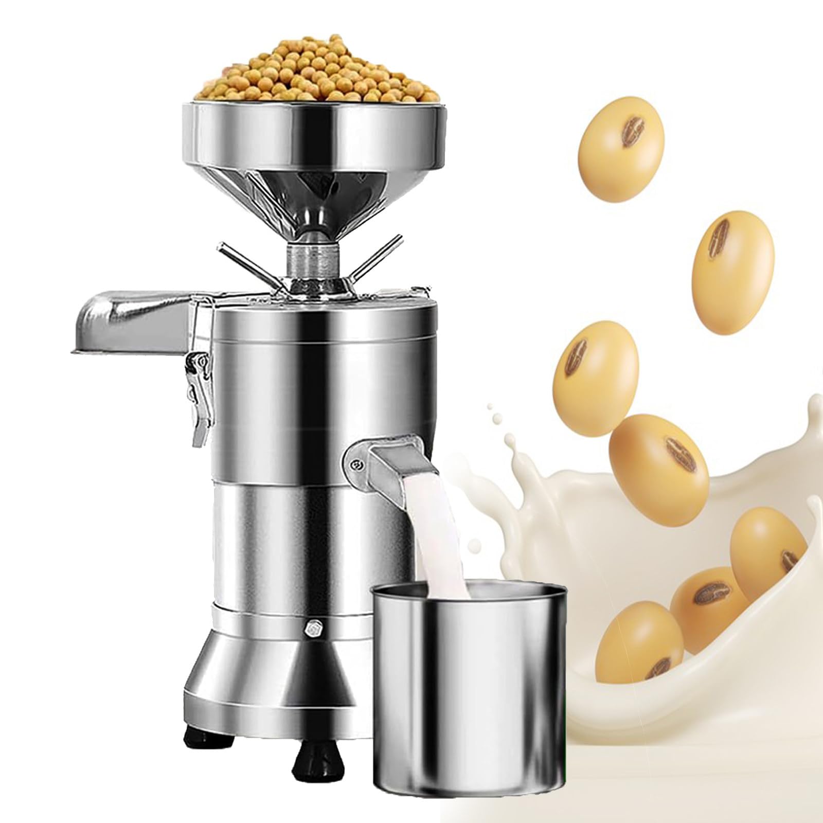 YXZYFPP Commercial Separate Type Soybean Milk Machine Automatic Soy Milk Grinder with Removable Filter Slag Separation Stainless Steel Nut Milk Maker for Soymilk,Tofu