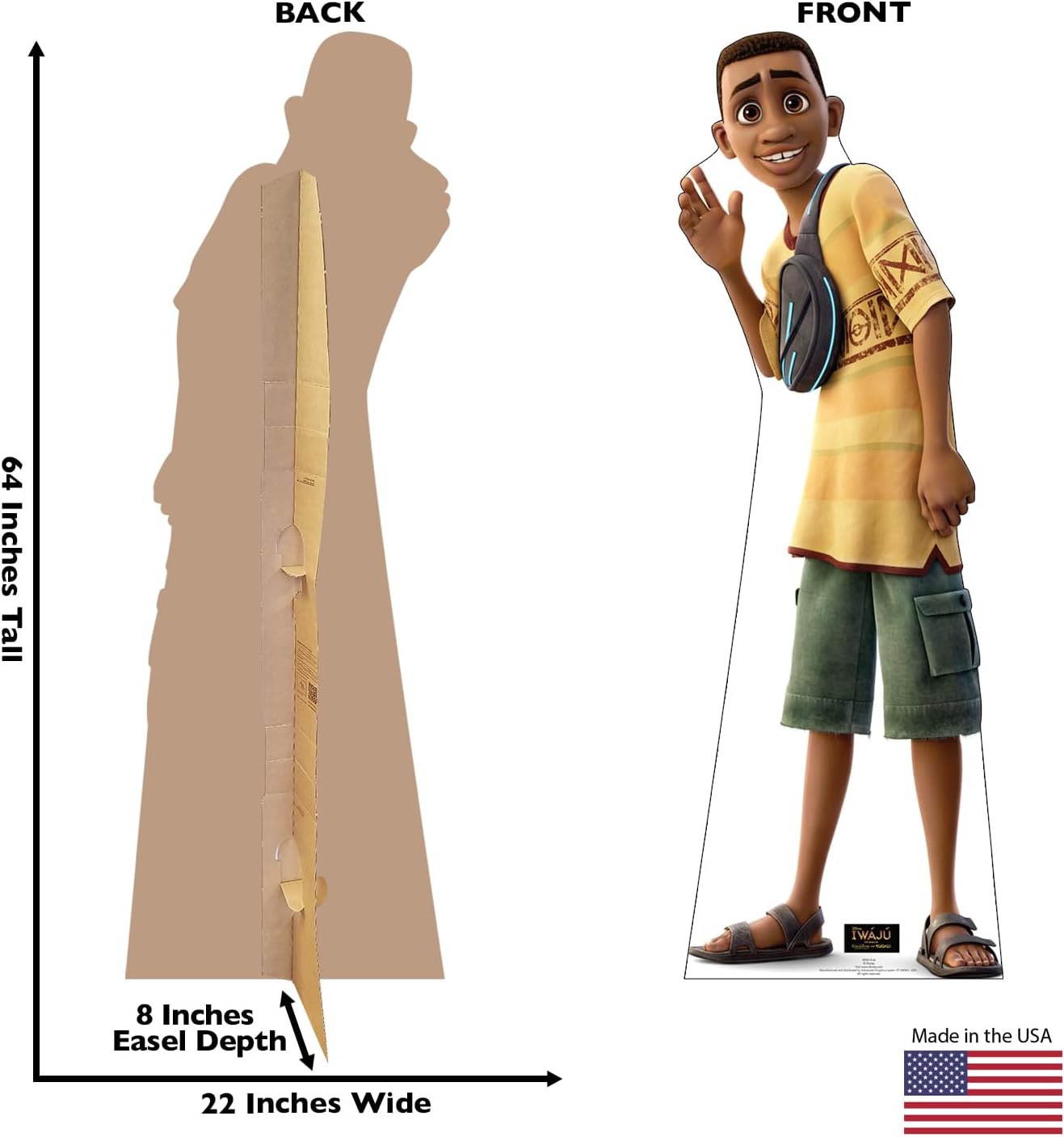 Cardboard People Kole Life Size Cardboard Cutout Standup - Disney's Iwaju (2024 Film)