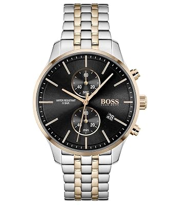 Boss Montre Chronographe à Quartz pour homme Collection Associate avec Bracelet en Acier Inoxydable